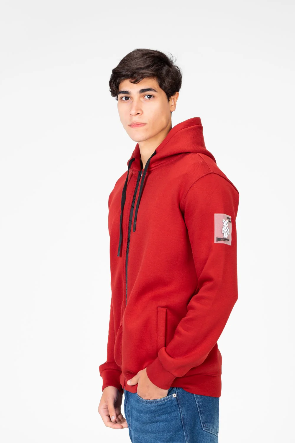 Men's Hooded Sweatshirt With Full Zipper - Image 19