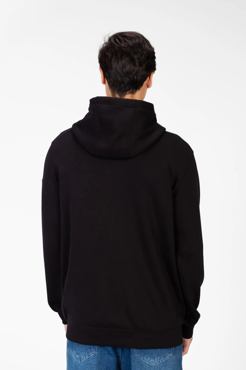 Men's Hooded Sweatshirt With Full Zipper - Image 2