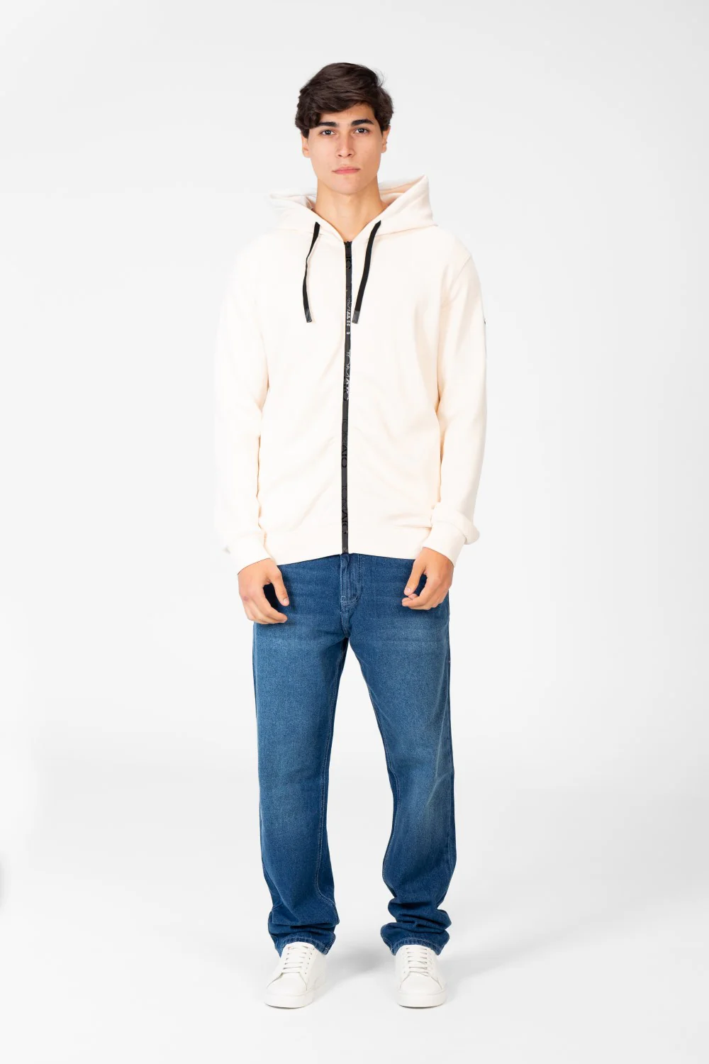 Men's Hooded Sweatshirt With Full Zipper - Image 8