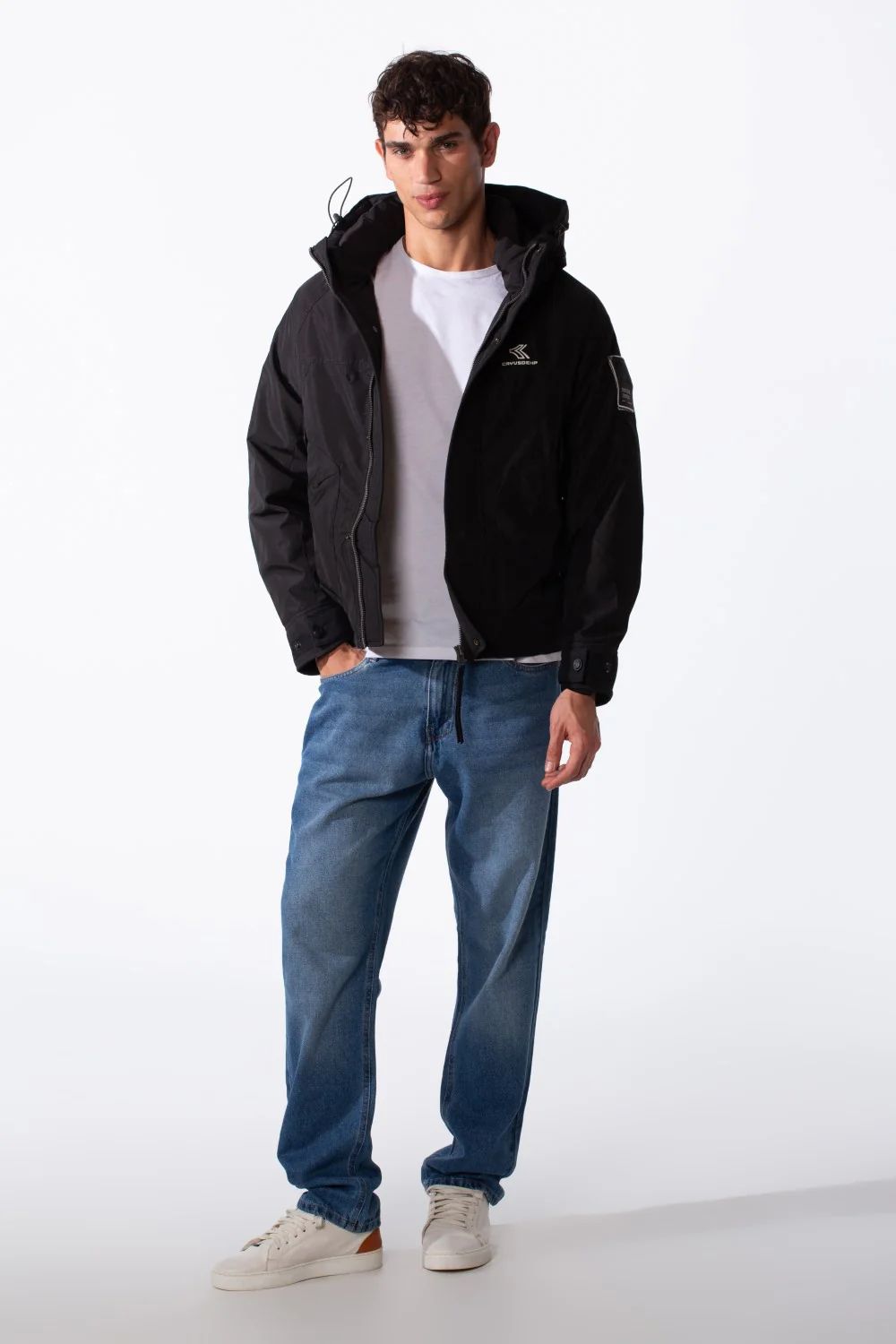 Men's Hooded Waterproof Tomato Jacket With Pockets - Image 4
