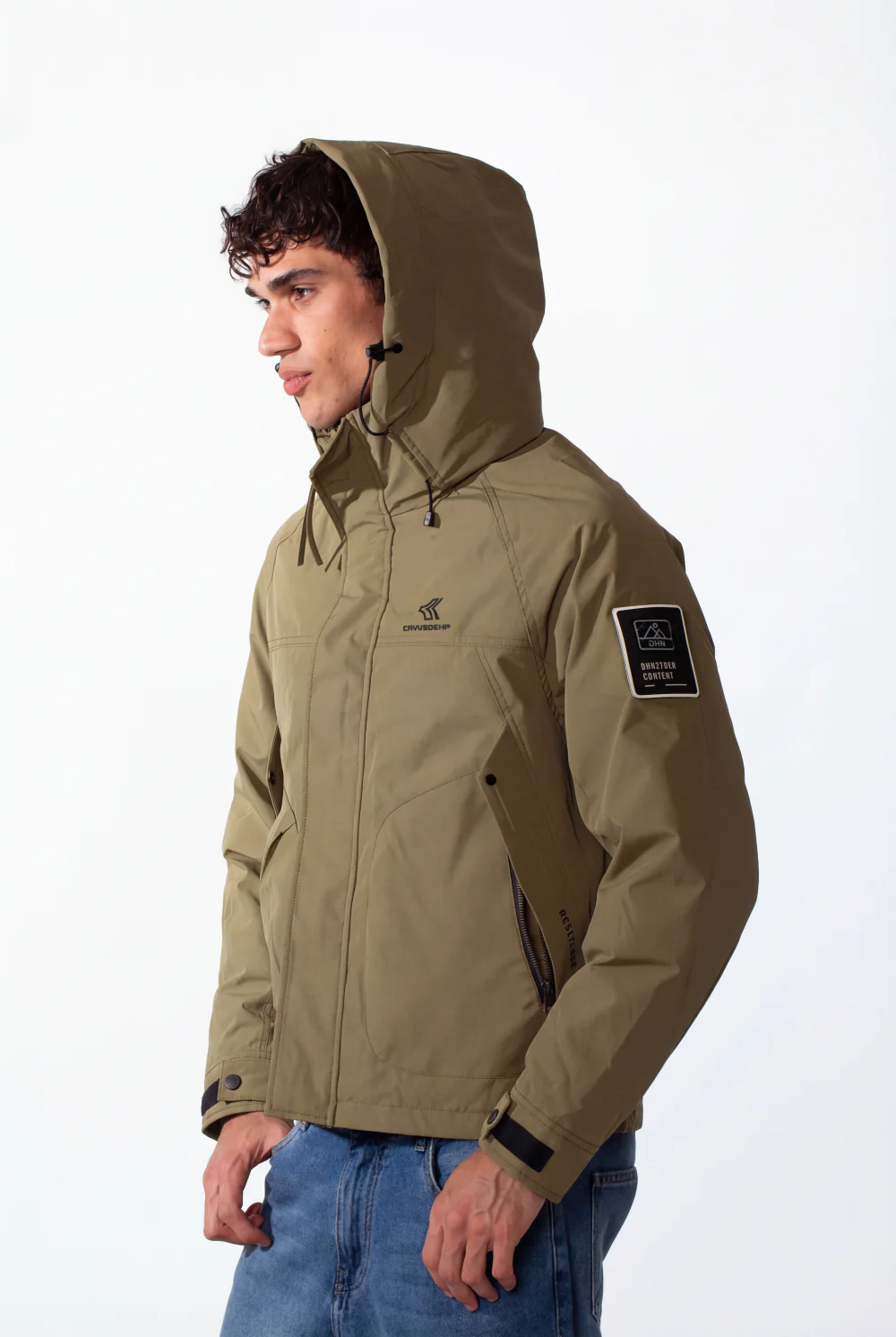 Men's Hooded Waterproof Tomato Jacket With Pockets - Image 8