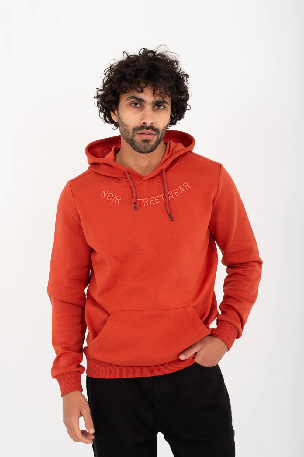 Men's Hoodie Back & Front Printed Padded Hooded Sweatshirt - Image 3