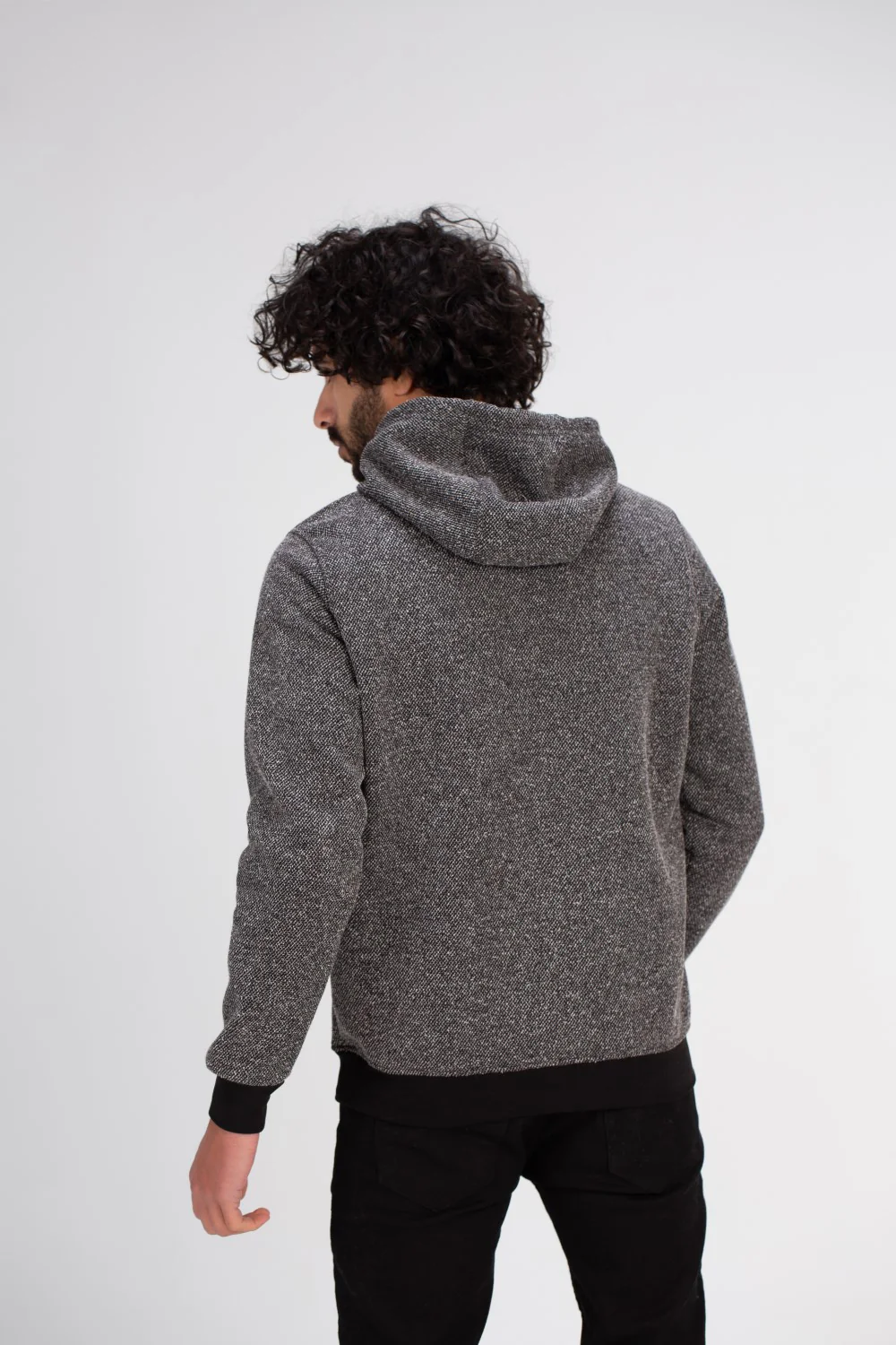 Men's Hoodie Front Printed Padded Hooded Sweatshirt - Image 2