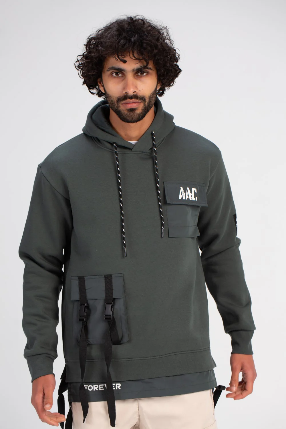 Men's Hoodie Padded Front Pocket Hooded Sweatshirt - Image 6