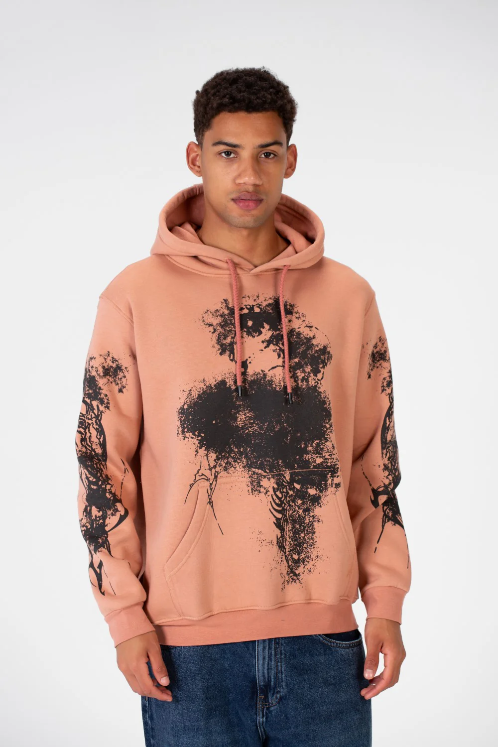 Men's Hoodie Sweatshirt Printed With A Comfortable Melton Material - Image 4