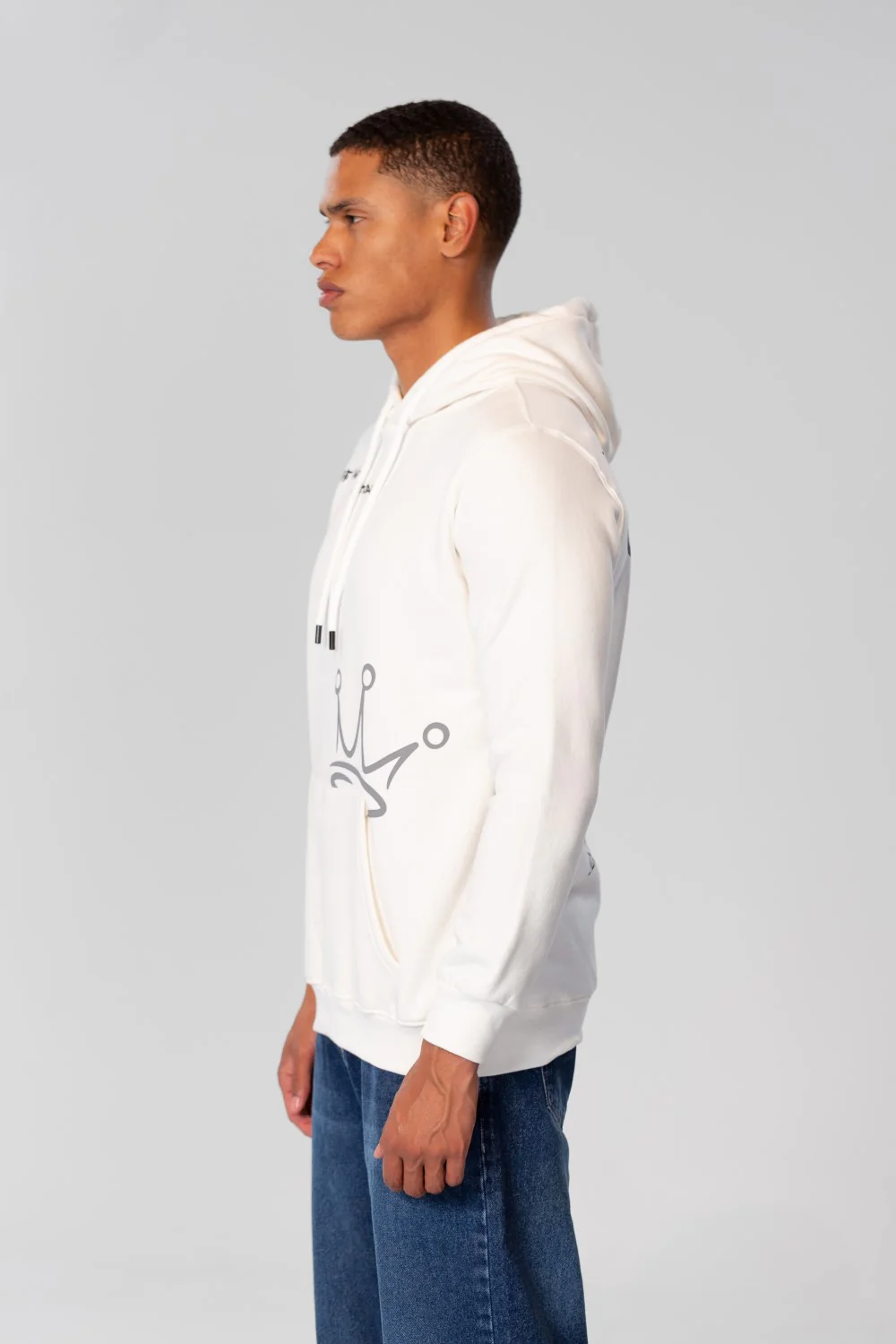 Men's Hoodie Sweatshirt With Front And Back Print - Image 11