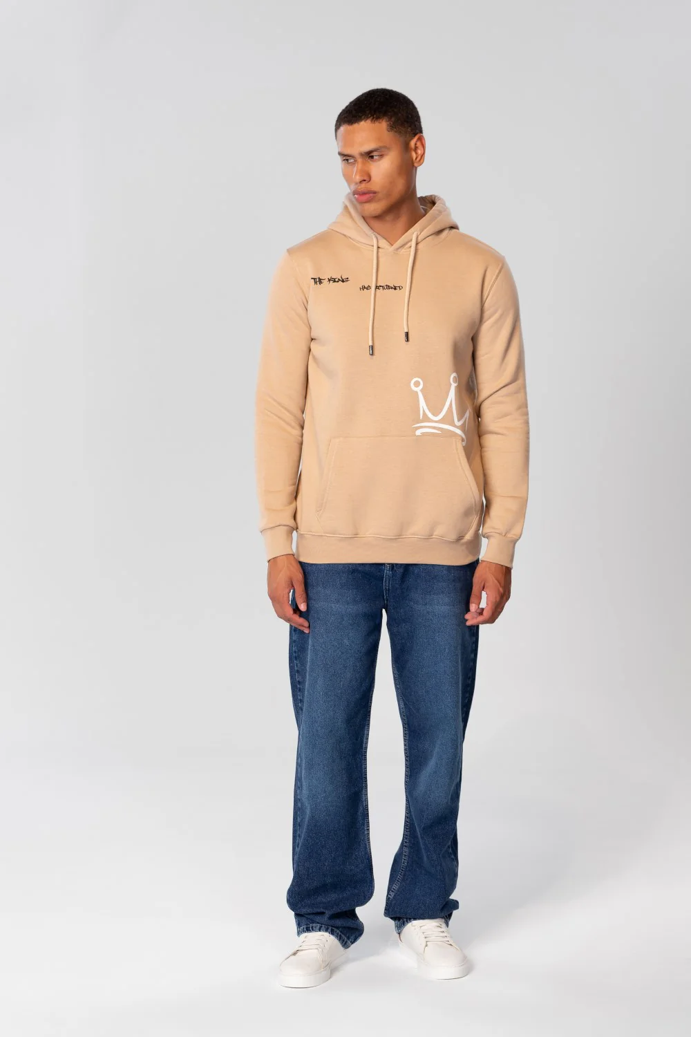 Men's Hoodie Sweatshirt With Front And Back Print - Image 4