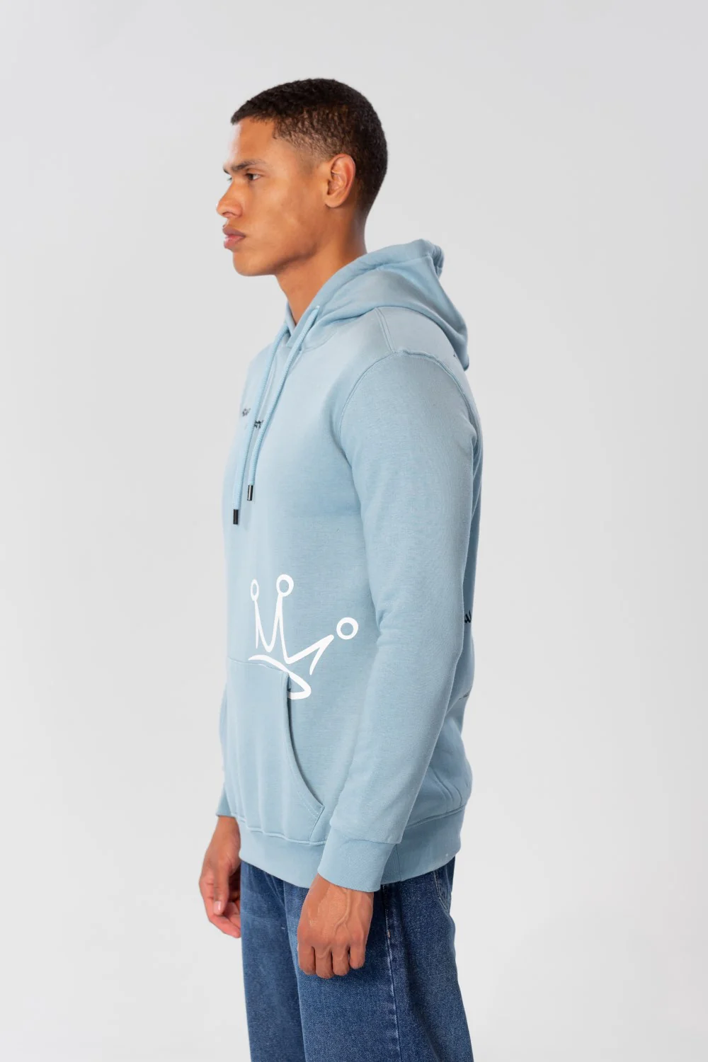 Men's Hoodie Sweatshirt With Front And Back Print - Image 7