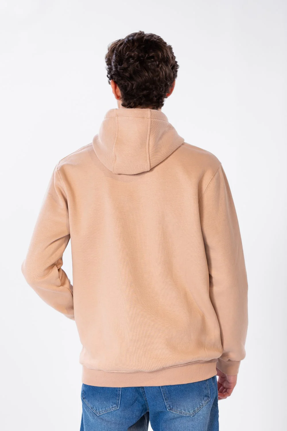 Men's Hoodie With Front Pocket And Text Print - Image 2