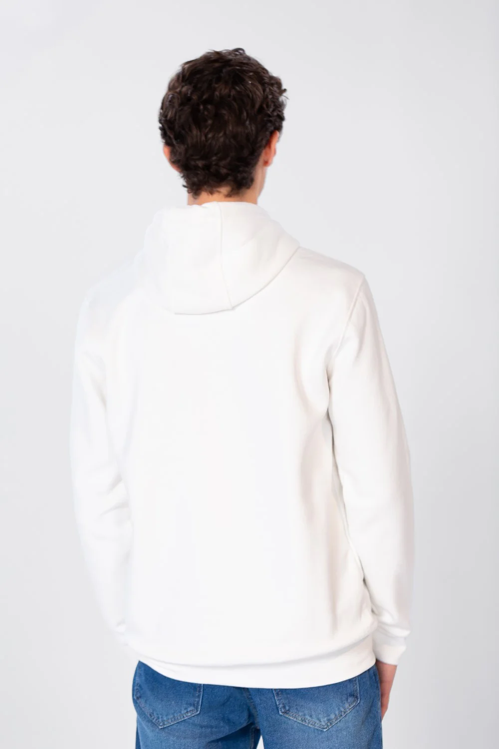 Men's Hoodie With Front Pocket And Text Print - Image 8