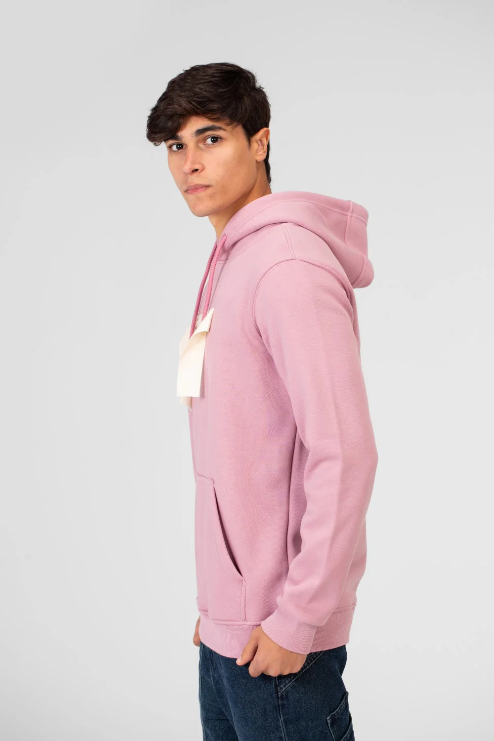 Men's Hoodie With Long Sleeves And A Unique Cut - Image 23