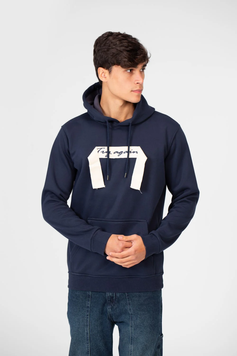 Men's Hoodie With Long Sleeves And A Unique Cut - Image 29