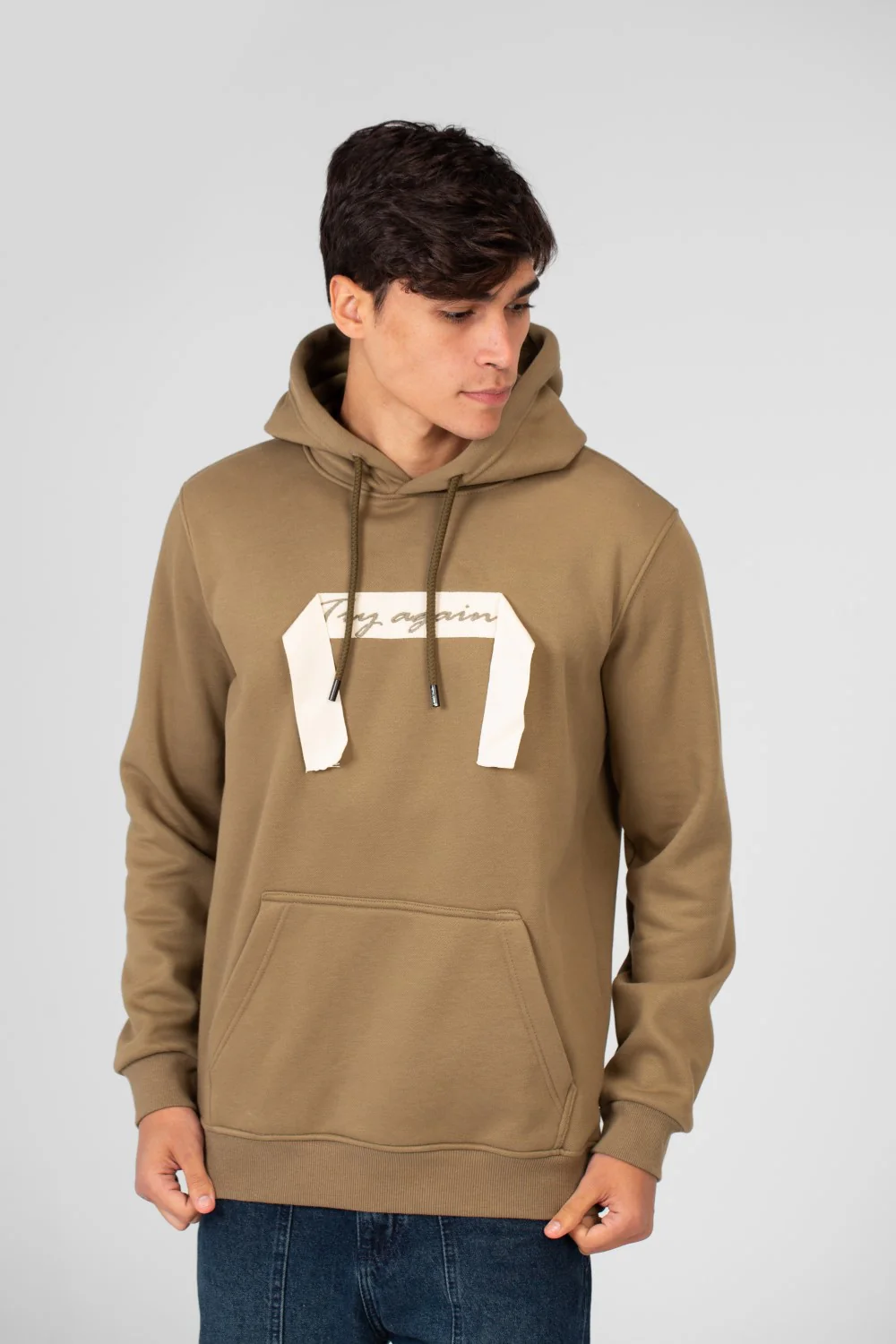 Men's Hoodie With Long Sleeves And A Unique Cut - Image 33