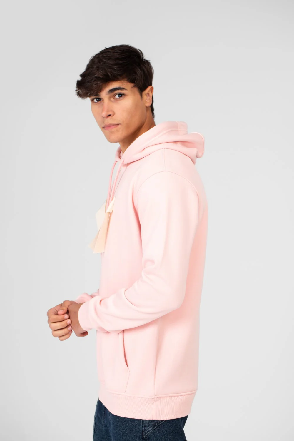 Men's Hoodie With Long Sleeves And A Unique Cut - Image 39