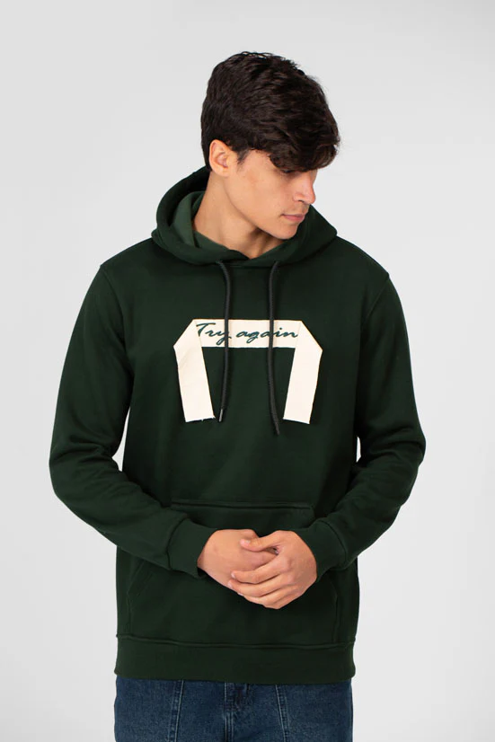 Men's Hoodie With Long Sleeves And A Unique Cut - Image 5