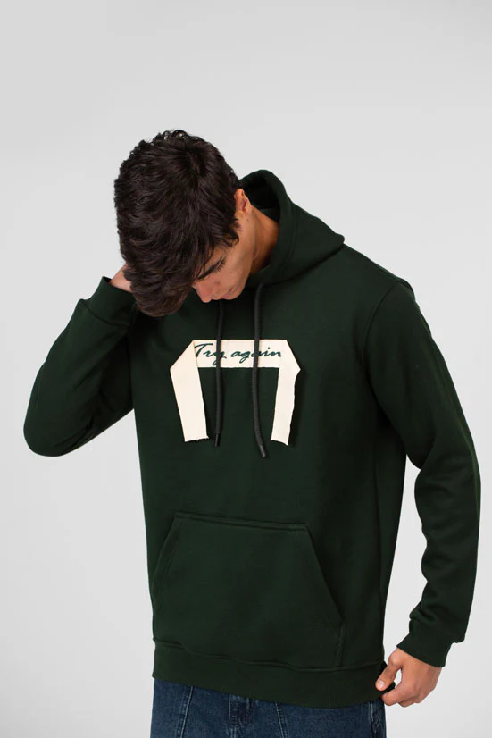 Men's Hoodie With Long Sleeves And A Unique Cut - Image 7