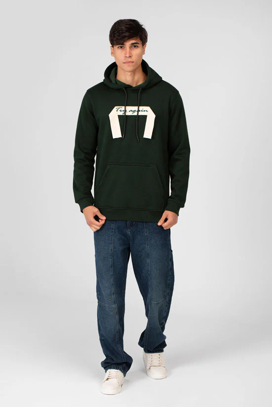 Men's Hoodie With Long Sleeves And A Unique Cut - Image 8