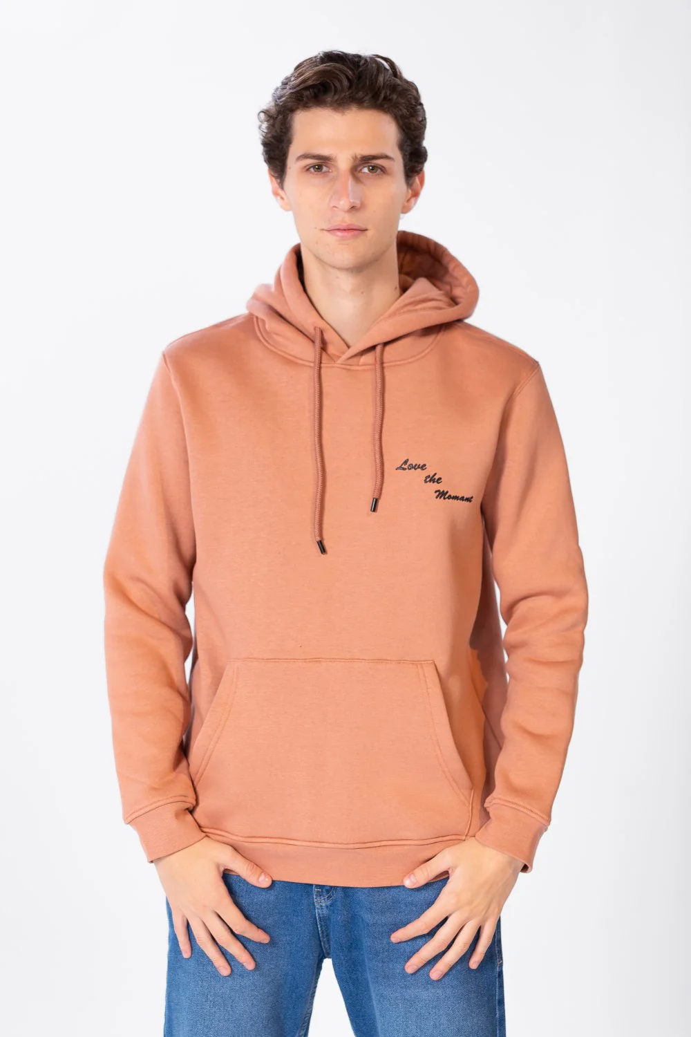Men's Hoodie With Long Sleeves And Text Print - Image 4