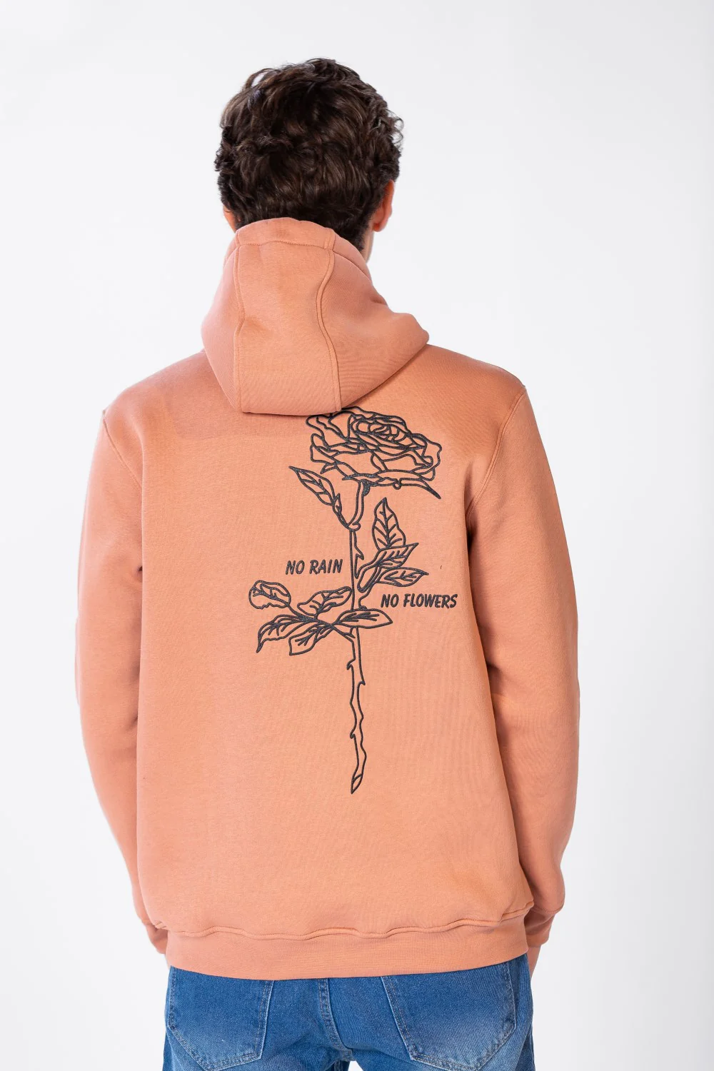Men's Hoodie With Long Sleeves And Text Print - Image 5