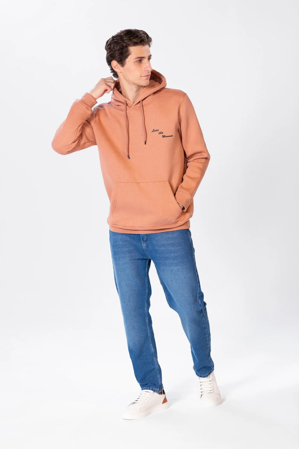 Men's Hoodie With Long Sleeves And Text Print - Image 6