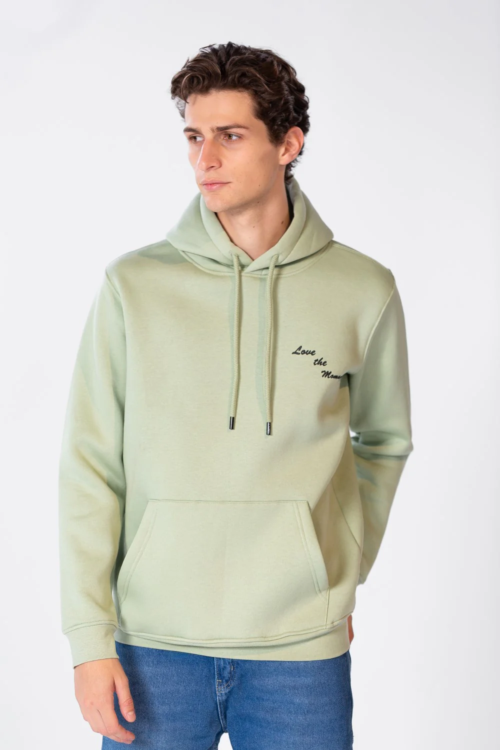 Men's Hoodie With Long Sleeves And Text Print - Image 7