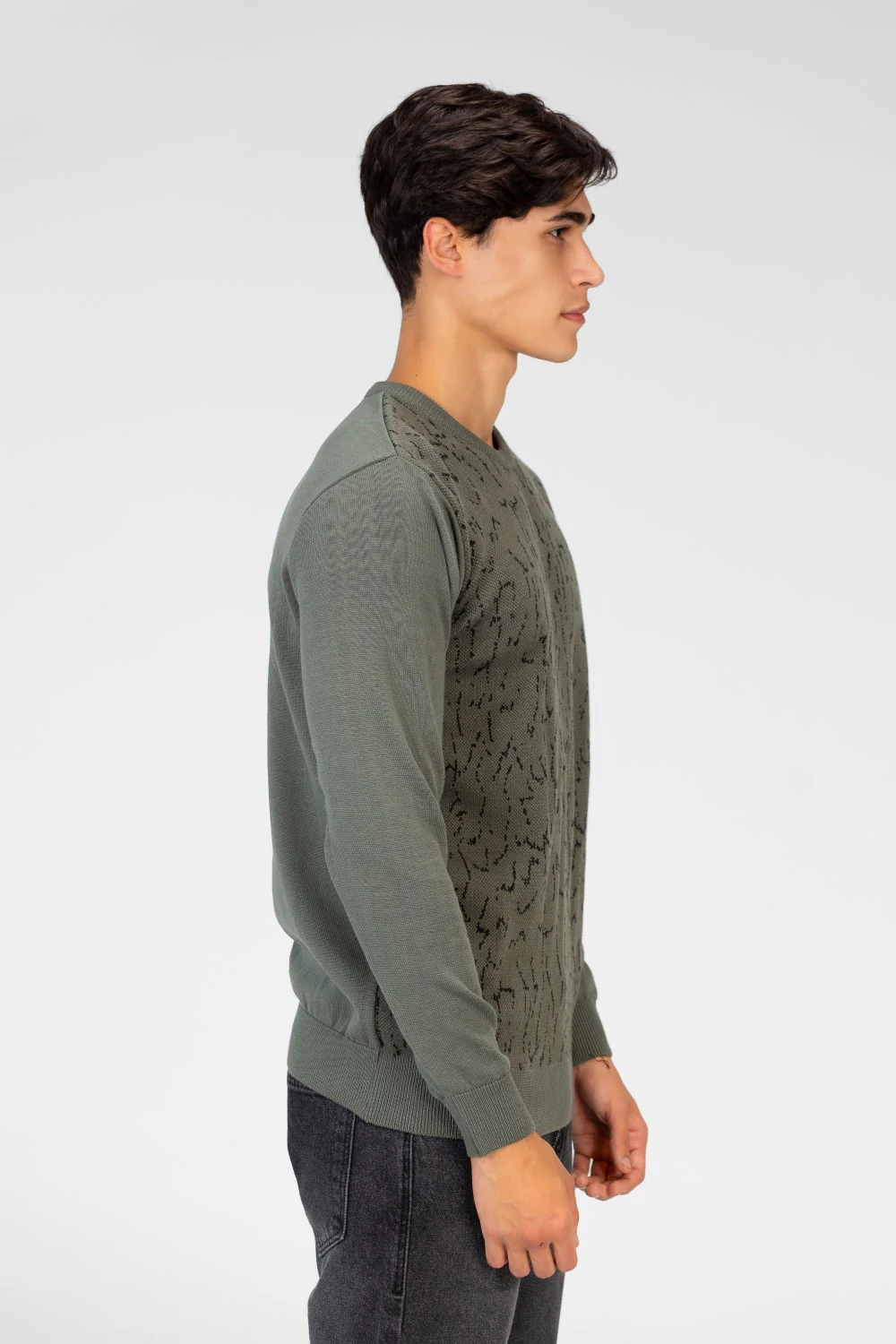Men's Jakar Pullover With Crew Neck And Long Sleeves - Image 11