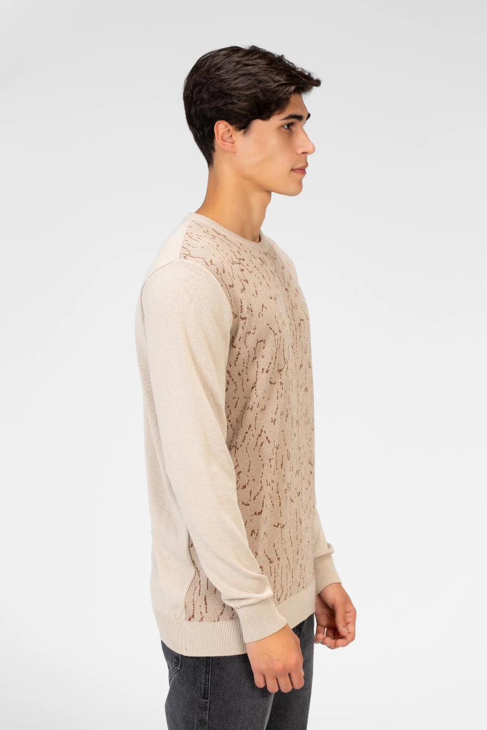 Men's Jakar Pullover With Crew Neck And Long Sleeves - Image 3