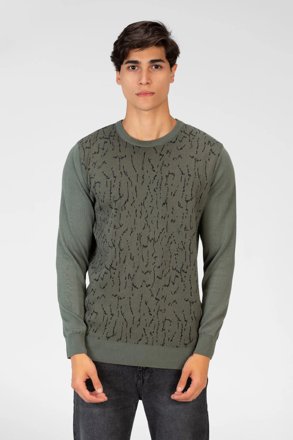Men's Jakar Pullover With Crew Neck And Long Sleeves - Image 9