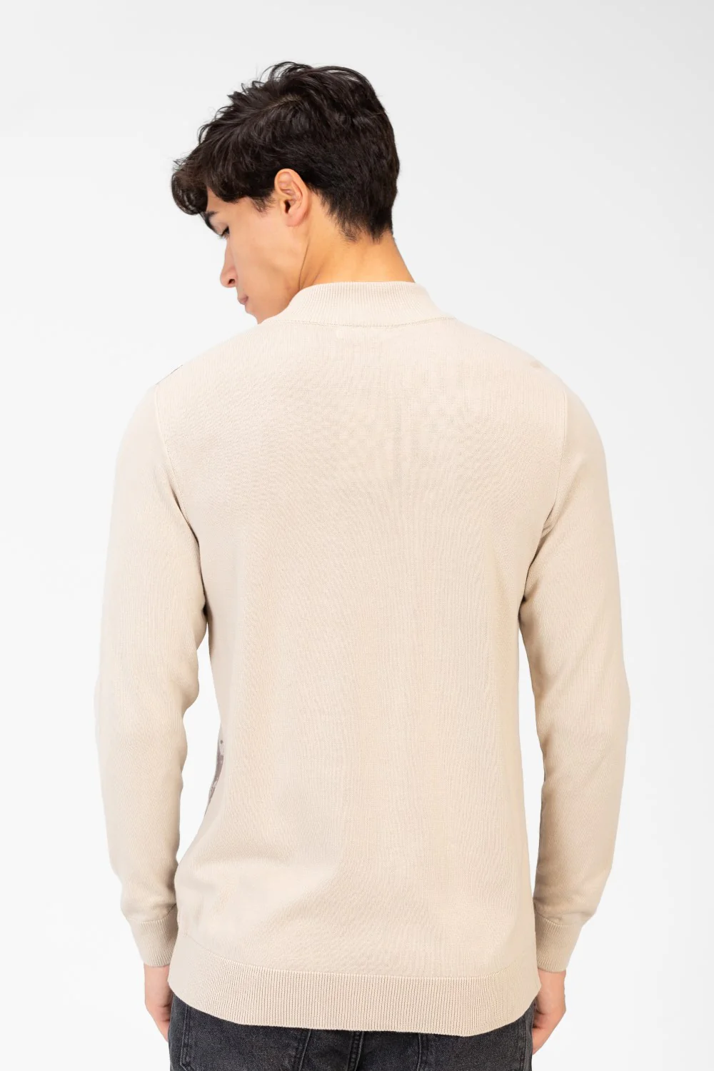 Men's Jakar Pullover With Full Front Print & Zip Up - Image 2