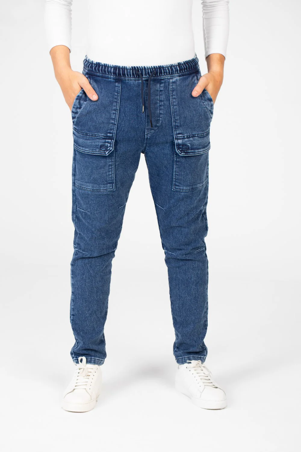 Men's Jeans Sherwal Pants With Modern Front Pockets - Image 17