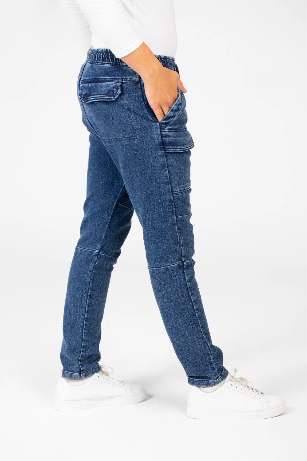 Men's Jeans Sherwal Pants With Modern Front Pockets - Image 19