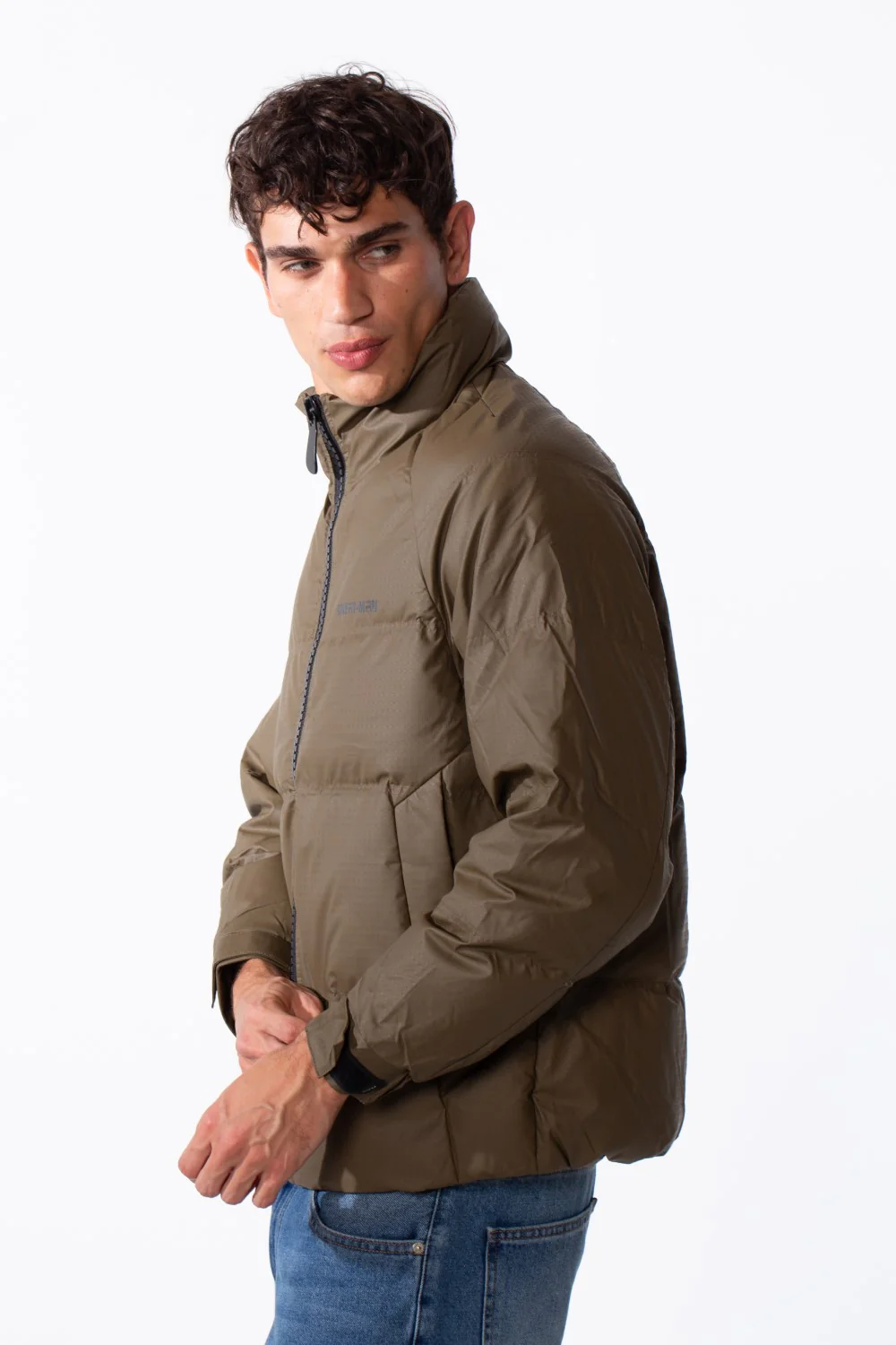 Men's Lightweight Waterproof Text Print Windbreaker Jacket - Image 4