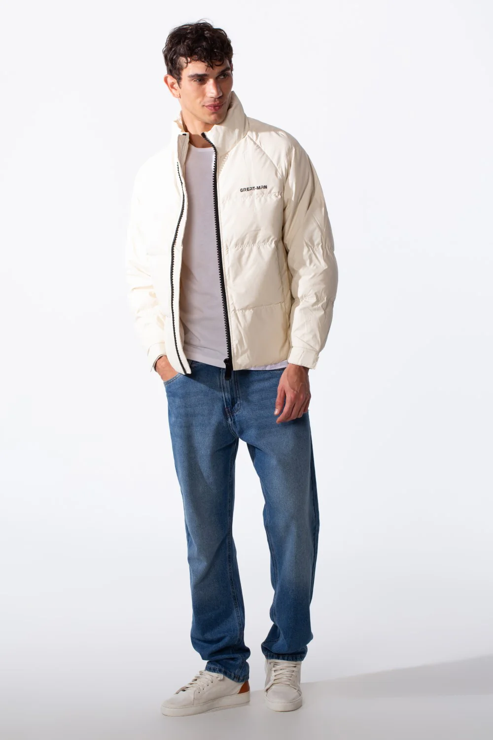 Men's Lightweight Waterproof Text Print Windbreaker Jacket - Image 7