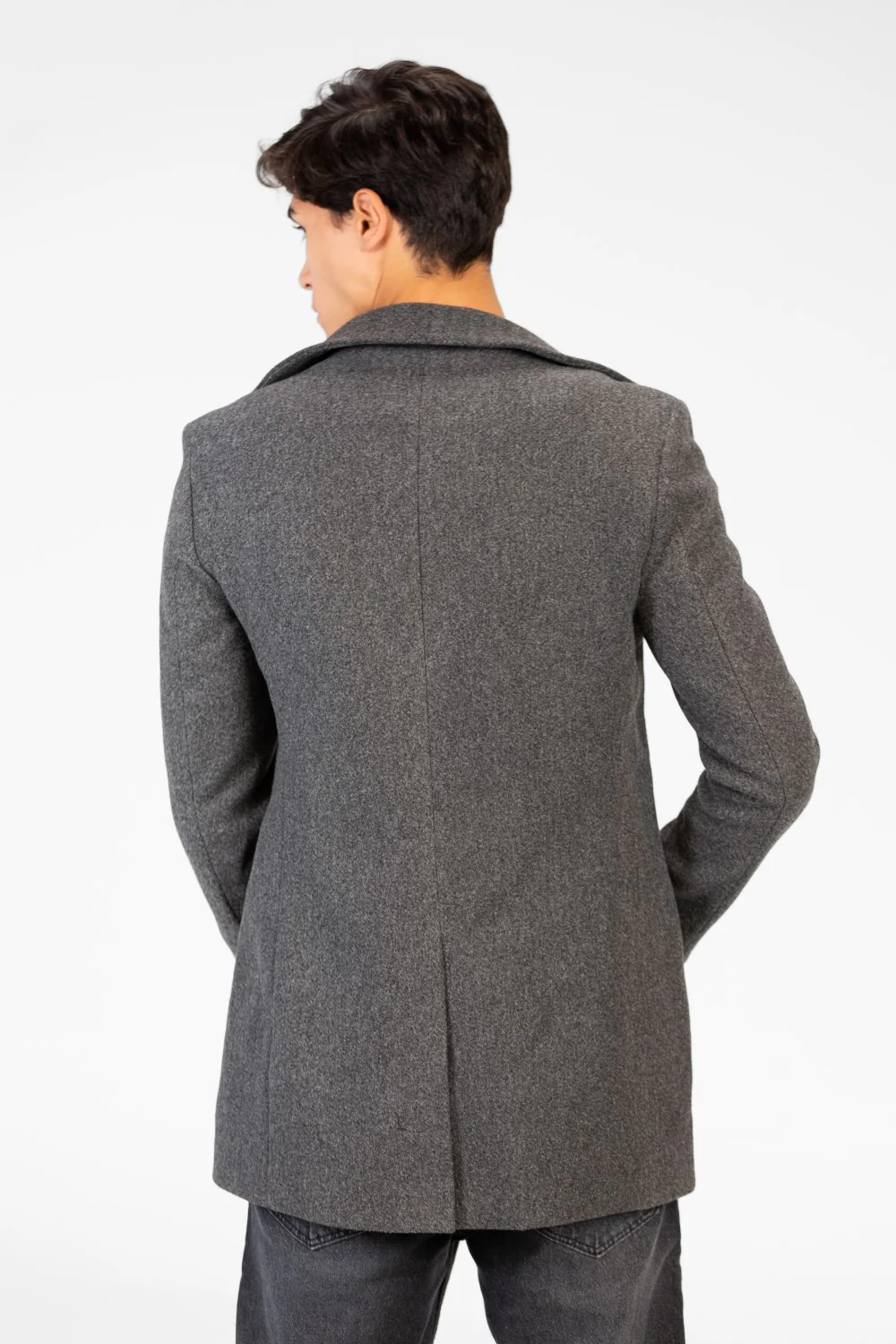 Men's Long Gogh Coat With Long Sleeves And Pockets - Image 10
