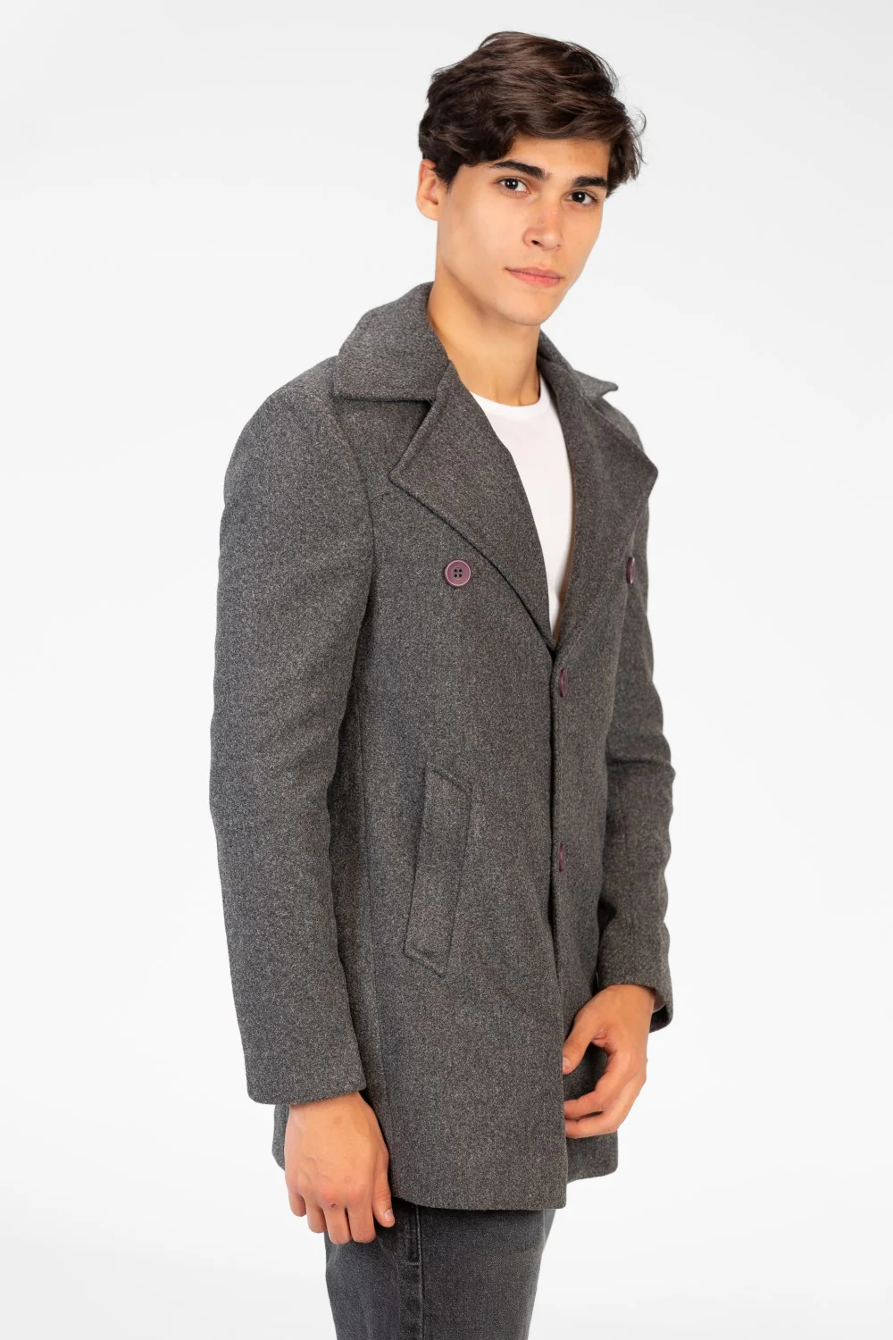 Men's Long Gogh Coat With Long Sleeves And Pockets - Image 11