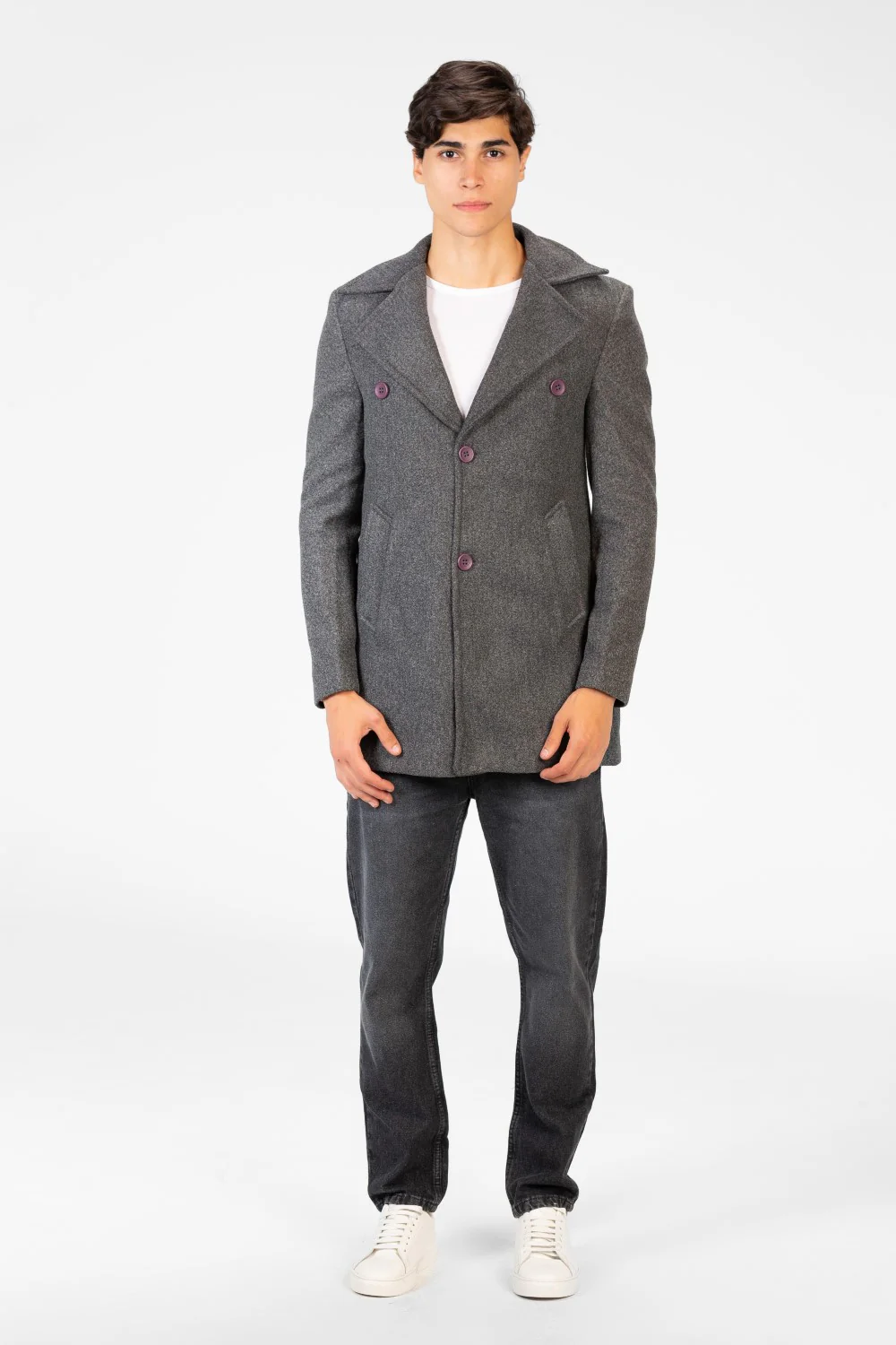 Men's Long Gogh Coat With Long Sleeves And Pockets - Image 12