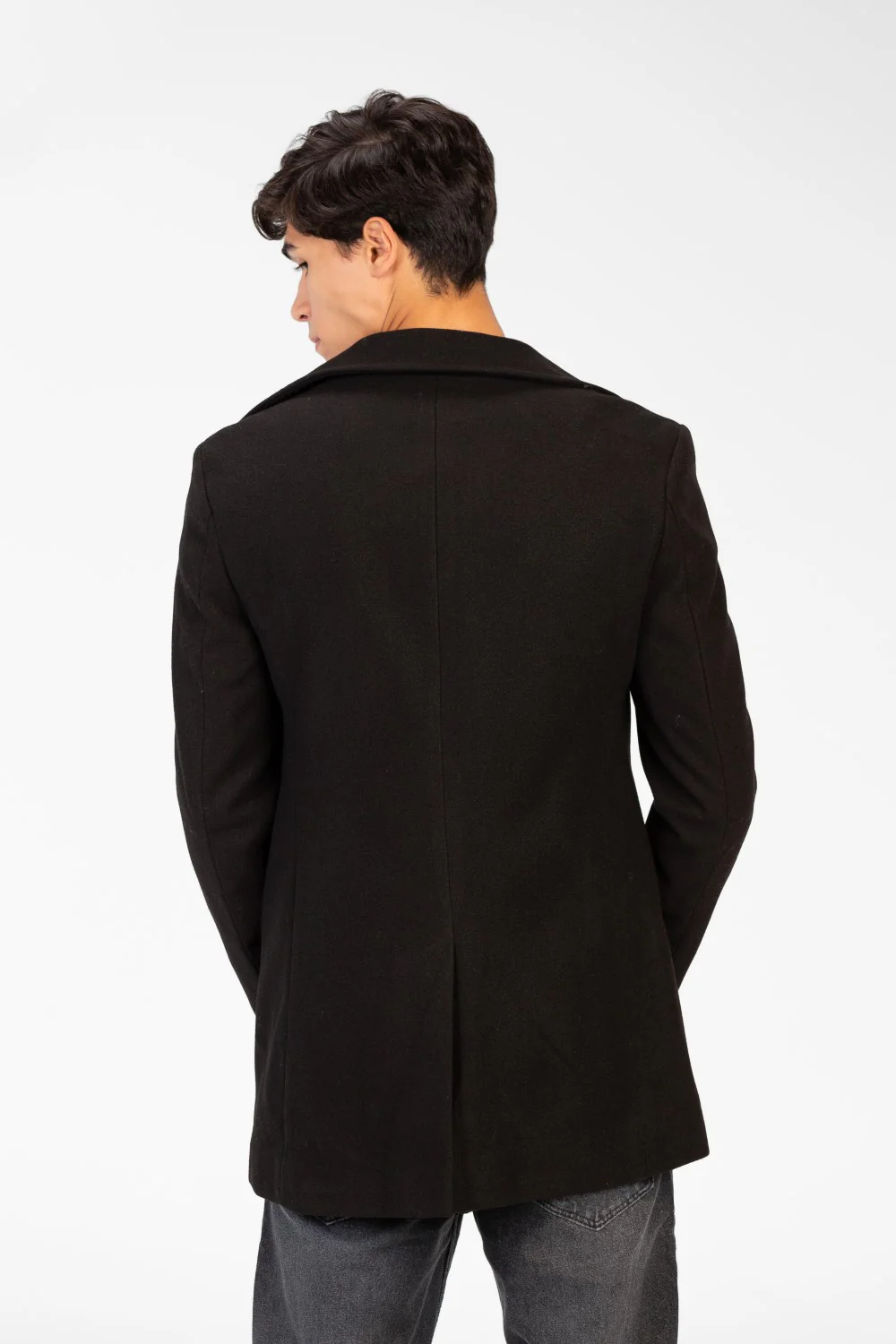 Men's Long Gogh Coat With Long Sleeves And Pockets - Image 2