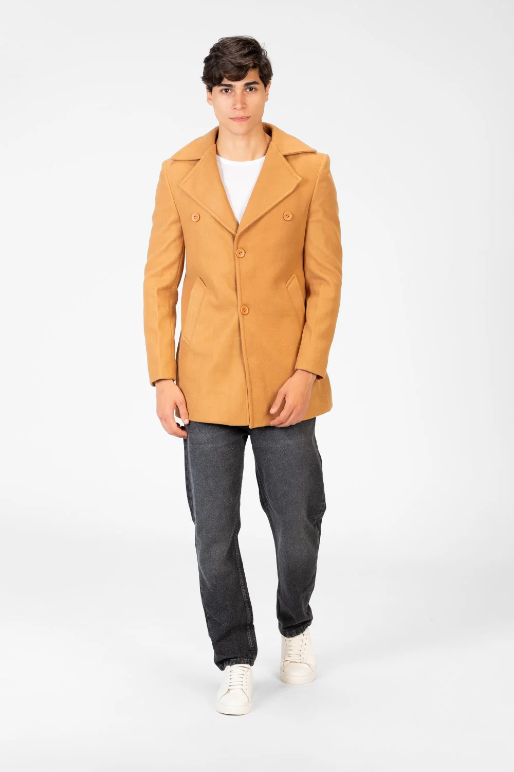 Men's Long Gogh Coat With Long Sleeves And Pockets - Image 8