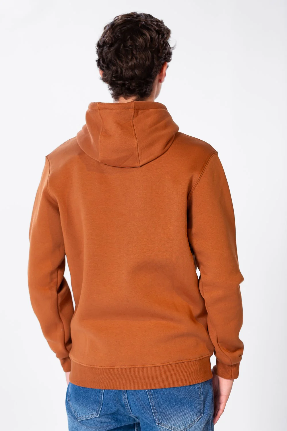 Men's Long Sleeve Hooded Sweatshirt Made Of Practical Melton Material - Image 5