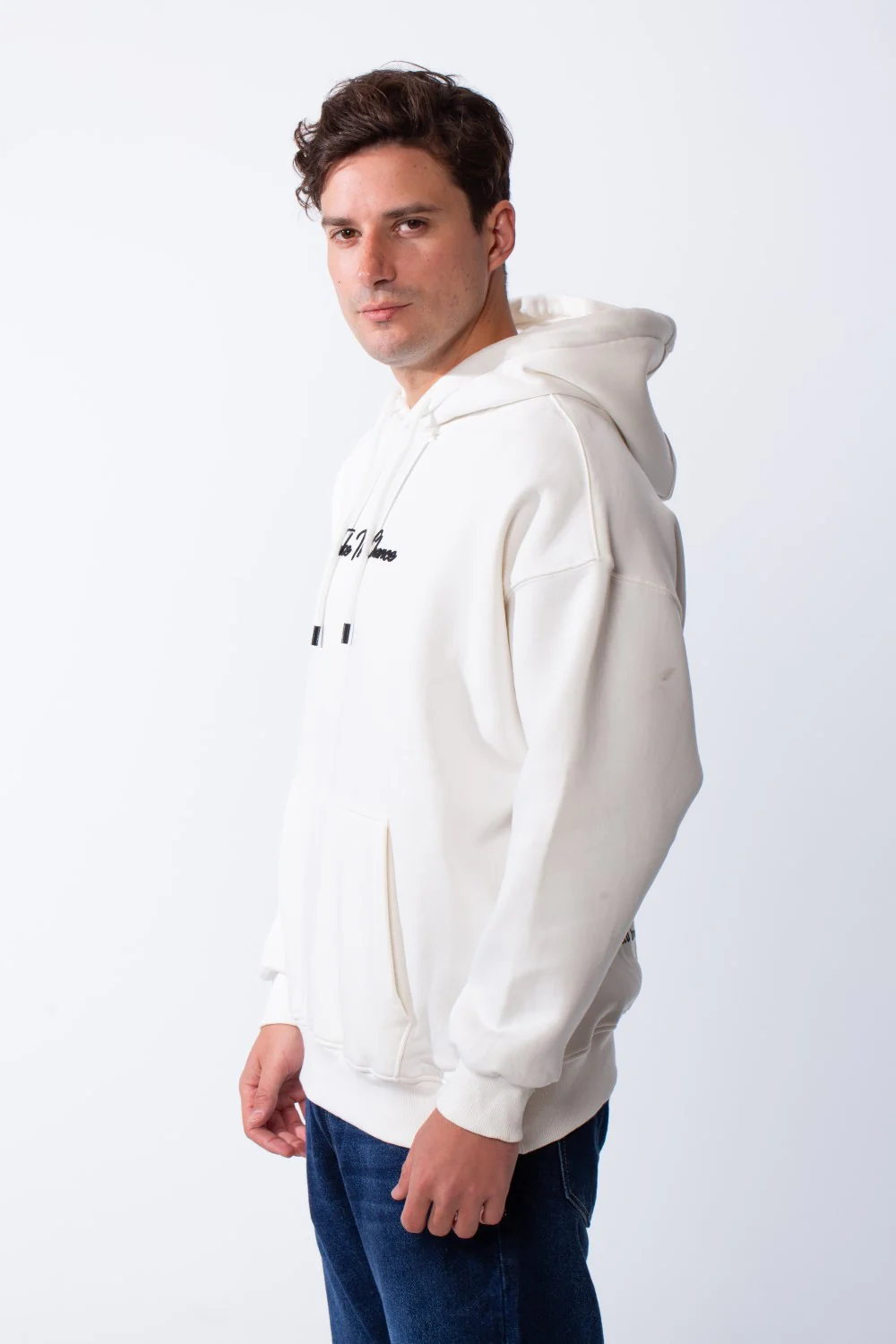 Men's Long Sleeve Kangaroo Pockets With Pack Graphic Print Casual Hooded Sweatshirt - Image 2