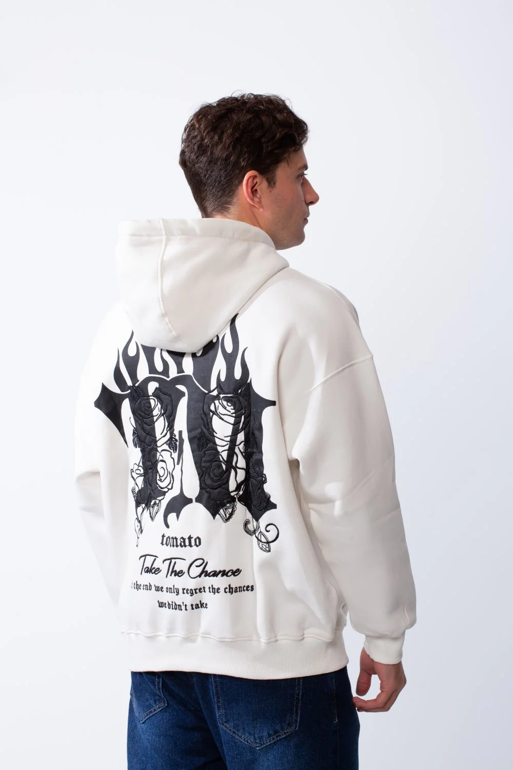 Men's Long Sleeve Kangaroo Pockets With Pack Graphic Print Casual Hooded Sweatshirt - Image 3