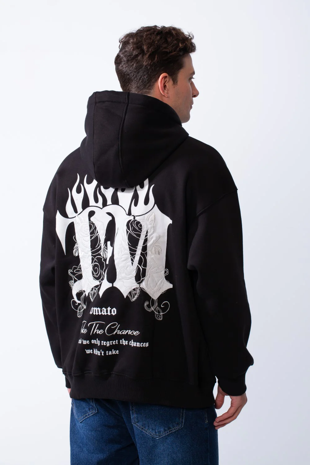 Men's Long Sleeve Kangaroo Pockets With Pack Graphic Print Casual Hooded Sweatshirt - Image 6