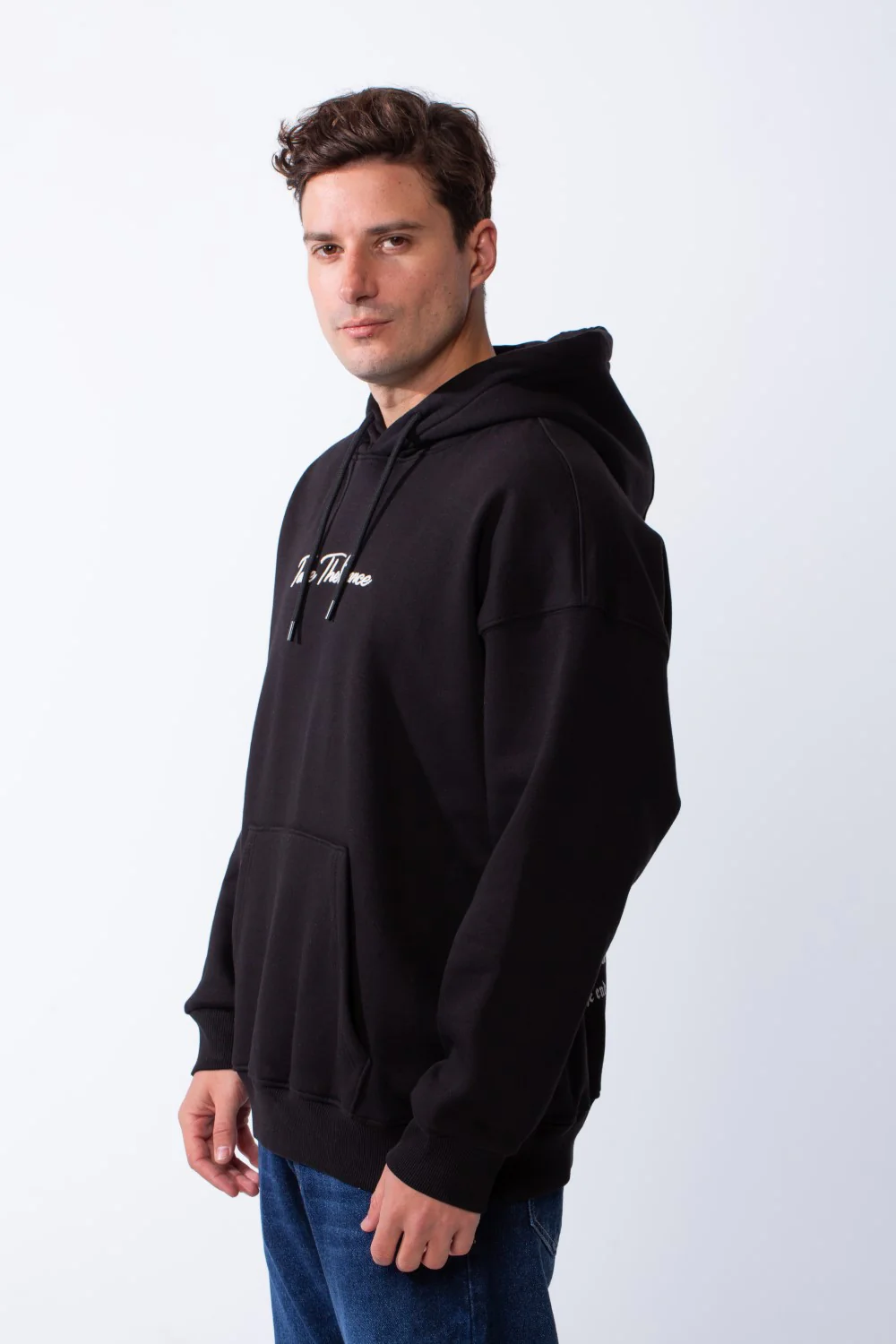Men's Long Sleeve Kangaroo Pockets With Pack Graphic Print Casual Hooded Sweatshirt - Image 8