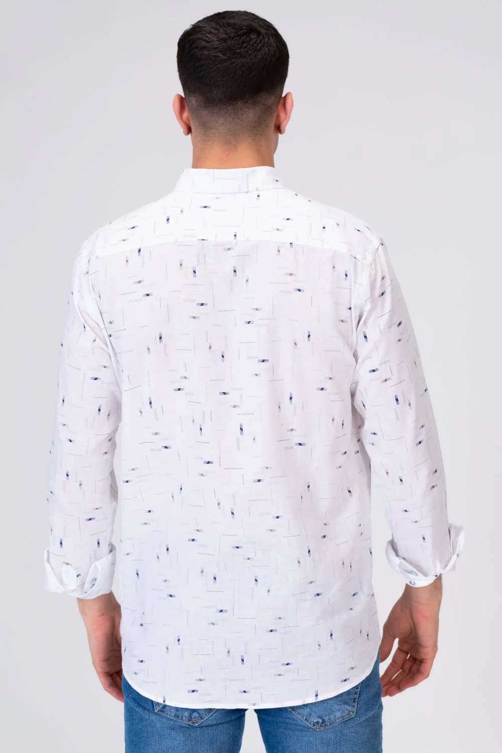 Mens Long Sleeve Printed Shirt With Comfortable Material For Every Day Fit - Image 11