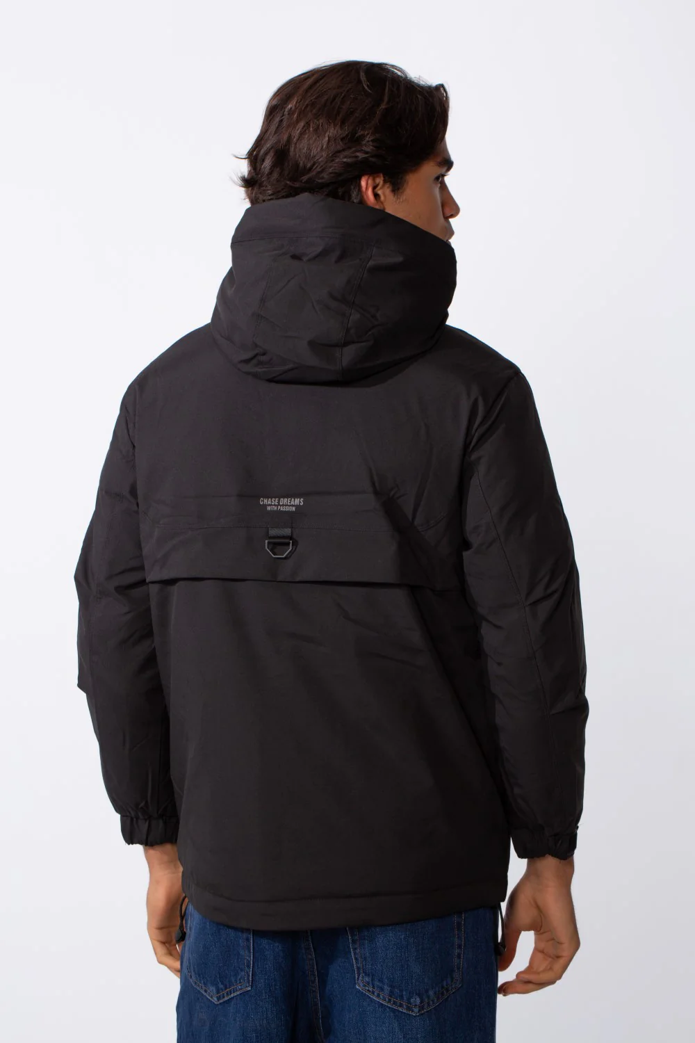 Men's Long Sleeve Tomato Hood Front Pockets Jacket - Image 6