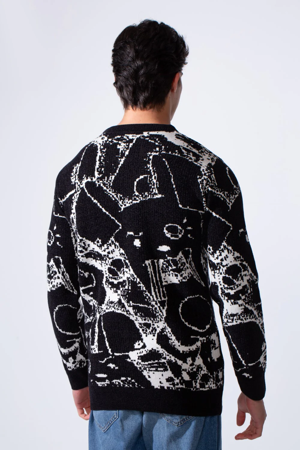 Men's Long Sleeve With Casual Print Slim Fit Crew Neck Pullover - Image 3