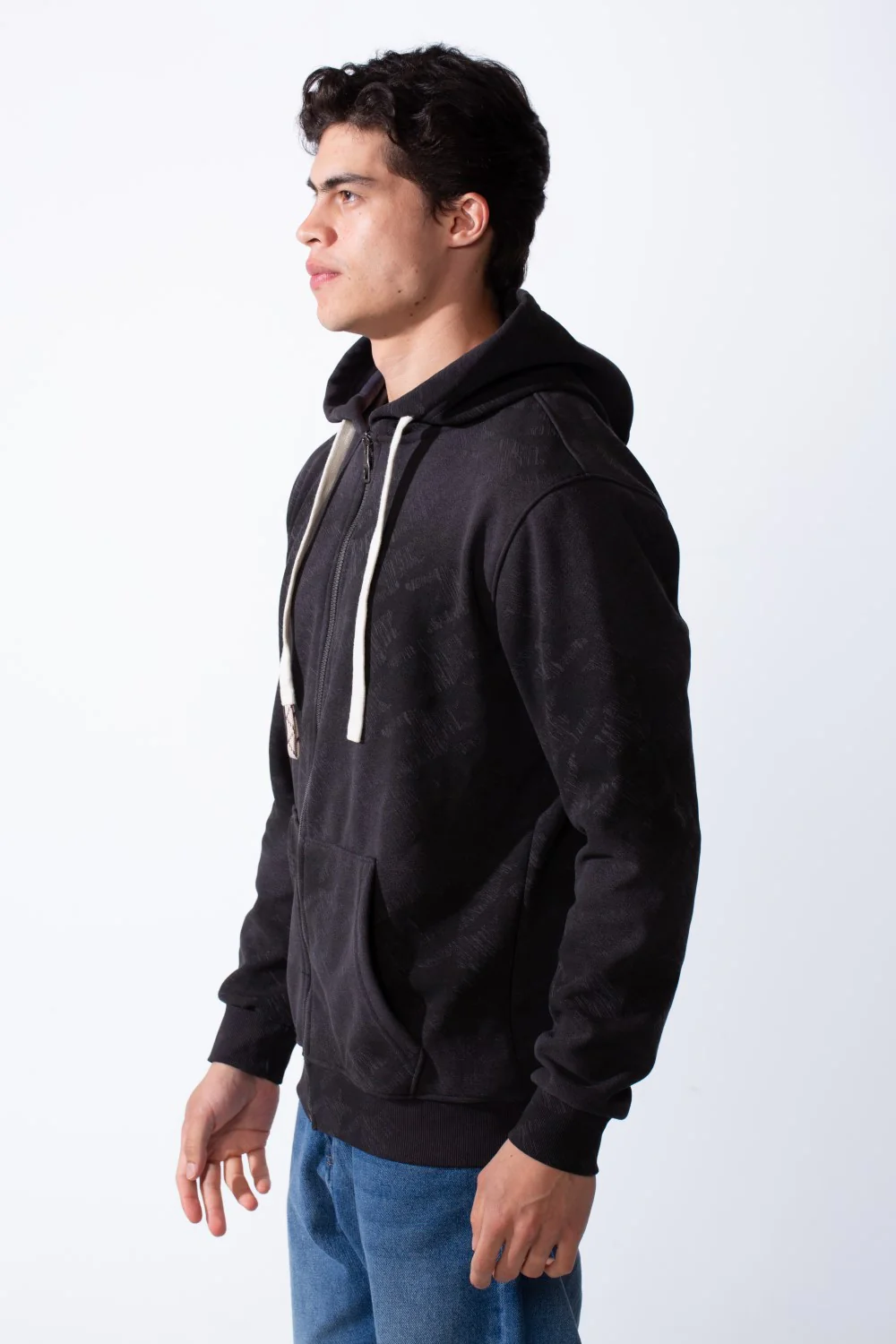 Men's Long sleeve Zip-Up Tie Dye Pattern Slim Fit Hooded Sweatshirt - Image 12