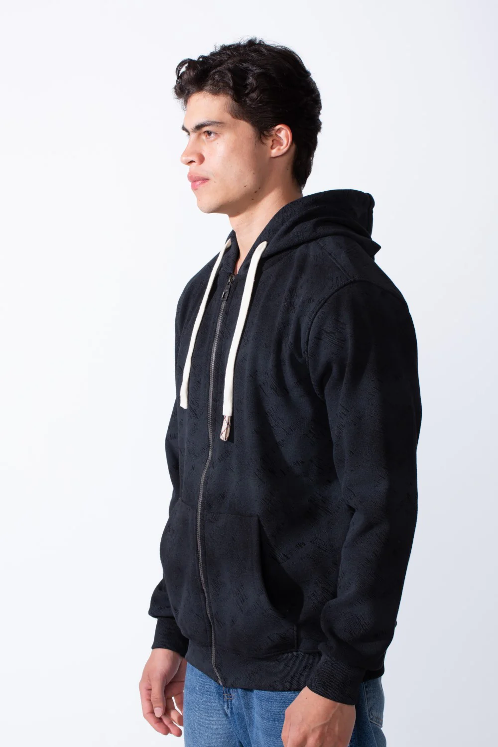 Men's Long sleeve Zip-Up Tie Dye Pattern Slim Fit Hooded Sweatshirt - Image 8