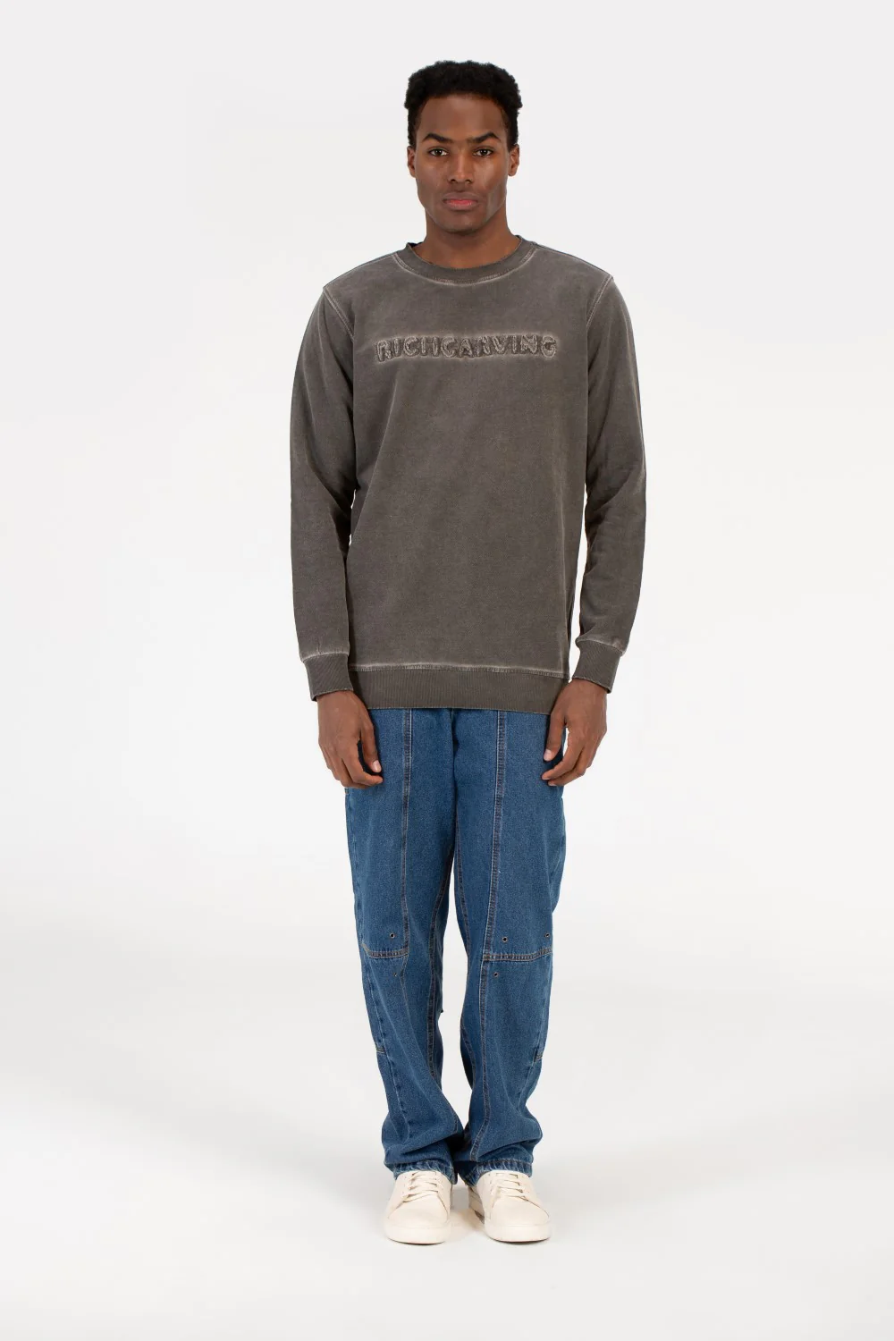 Men's Long Sleeved Crew Neck Sweatshirt - Image 4