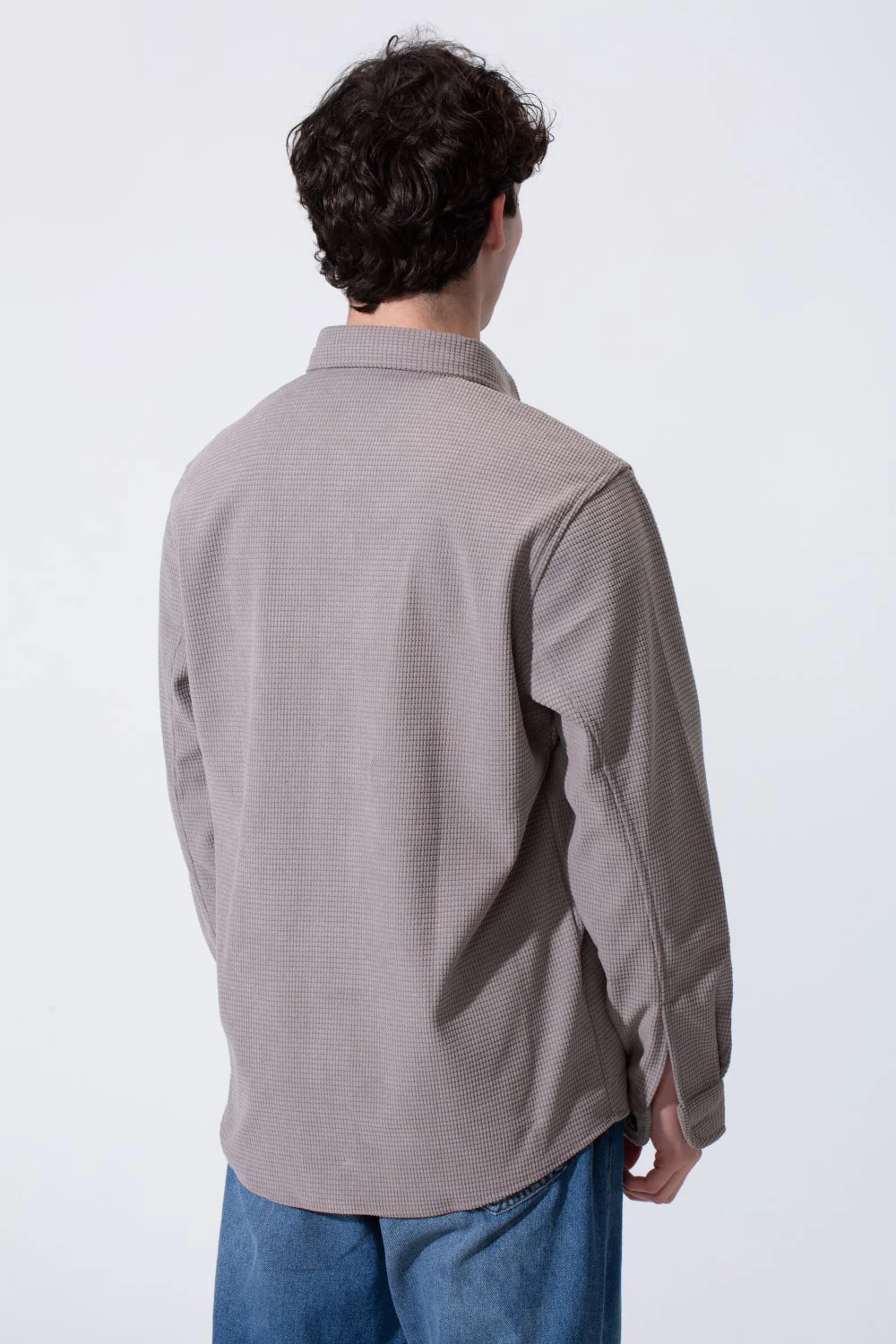 Men's Long Sleeved Winter Regular Fit Velvet Shirt - Image 14